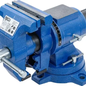 Exclusief BGS 70965 Bankschroef 100 mm spanbekken 360° draaibaar