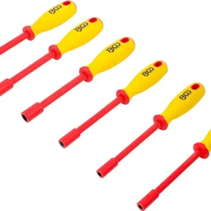 Nieuw BGS 71095 VDE-dopsleutel-schroevendraaierset zeskant 5,5 - 12 mm 6-delig