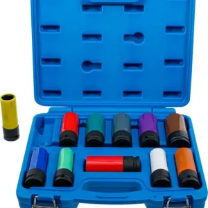 Gratis Retour BGS 74254 Kracht wielmoerdopsleutelset 12,5 mm (1/2") 15 - 27 mm en speciale wielschroeven 11-delig