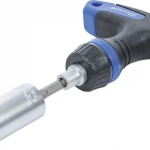 Exclusief BGS Do It Yourself 92540 Multidopsleutel met adapterset Met rateldraaigreep, omschakelbaar 3-delig