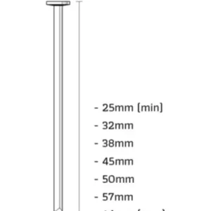 Union T-50AE-Q T-nagels gegalvaniseerd extra gehard staal lengte 50mm 1000st Professioneel