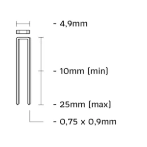 Nieuwe Collectie Union TB10CN- TB-niet gegalvaniseerd lengte 10mm 10300st