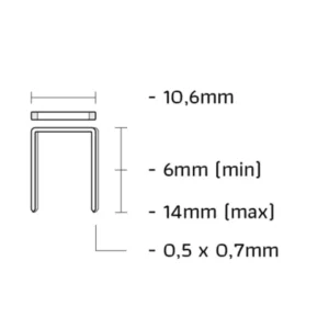 Actieprijs Union VZ10CH-F VZ-niet gegalvaniseerd lengte 10mm 4000st