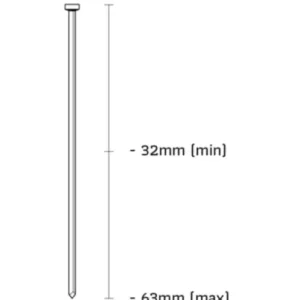 Aanbieding Union NA32CR-D Afwerknagel RVS 304 (V2A) 16GA 1,6mm lengte 32mm 2500st
