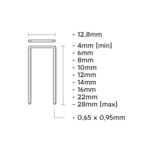 Union A-10CR-L A-niet RVS lengte 10mm 7500st Hoge Kwaliteit