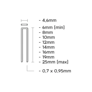 Korting Union O-08CN-M O-niet gegalvaniseerd lengte 8mm 8000st
