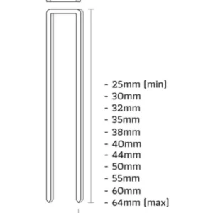 Meest Verkocht Union Z-44CNHM Kram gegalvaniseerd lengte 44mm 8000st