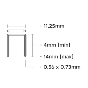 Union VX10CR-C VX-niet RVS lengte 10mm 2000st Dagaanbieding