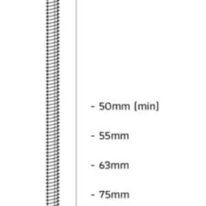 Luxe Union DL90ANRF D-kopnagel gegalvaniseerd geringd papier gebonden lengte 90mm 4000st