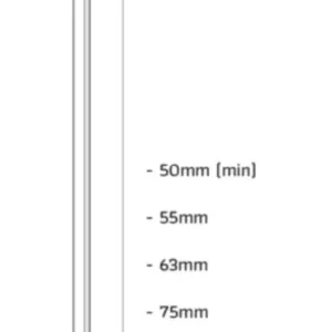 Union DL80ANGF-J D-kopnagel gegalvaniseerd glad papier gebonden lengte 80mm 2500st Budget