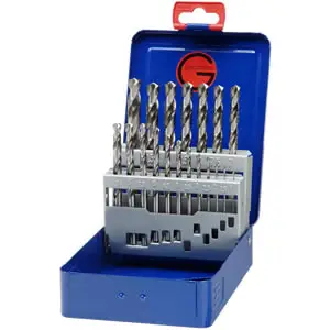 Nieuw Bohrcraft 11201310019 MG10 19-delige Spiraalboren set DIN 338 HSS-G in metalen cassette