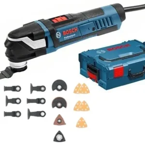 Bosch Blauw 0601231001 GOP 40-30 Professional Multitool 400 watt in L-Boxx + accessoires Actieprijs