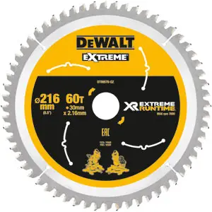 Superprijs DeWalt Accessoires DT99570-QZ XR Cirkelzaagblad 216 x 30 mm 60T CSB