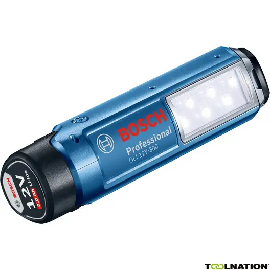Op = Op Bosch Blauw 06014A1000 GLI 12V-300 LED Acculamp 12 Volt