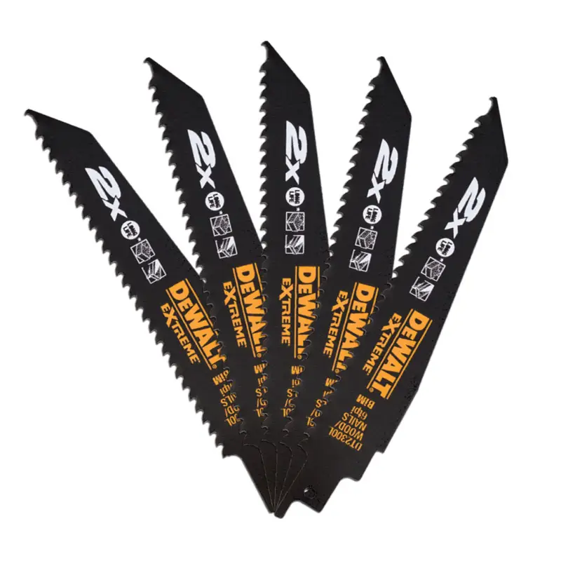 Veilige Betaling DeWalt Accessoires DT2300L-QZ 2x Demolition 152 x 4.2 mm Reciprozaagbladen (5 stuks) voor Hout + spijkers