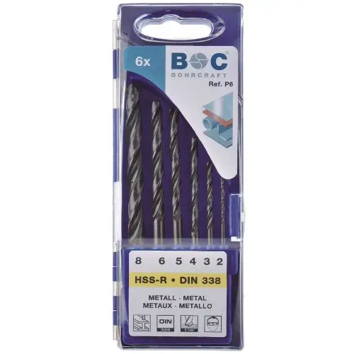 Betaalbaar Bohrcraft 11001430006 P6 HSS-R 6-Delige Spiraalborenset DIN 338