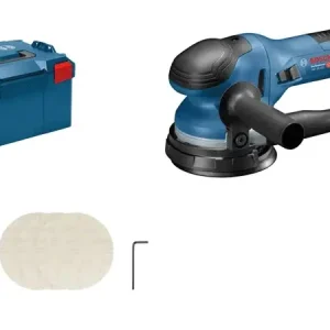 Bosch Blauw 0601257001 GET 55-125 Professional Excenterschuurmachine 125mm in L-Boxx Authentiek