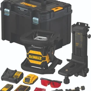 Weekendaanbieding DeWalt DCE080D1RS-QW Roterende laser Rood 18 Volt 2.0 Ah Li-ion met Bluetooth