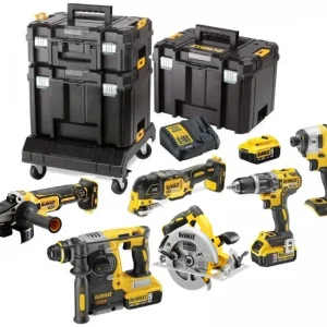 Aanbieding DeWalt DCK685P3T-QW 6-delige Combiset 18V 5,0Ah Li-Ion in TSTAK + Cart
