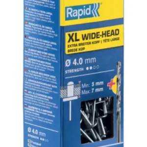 Bulkbestelling Rapid 5000660 XL blindklinknagels Ø4,0 x 10 mm 50 stuks