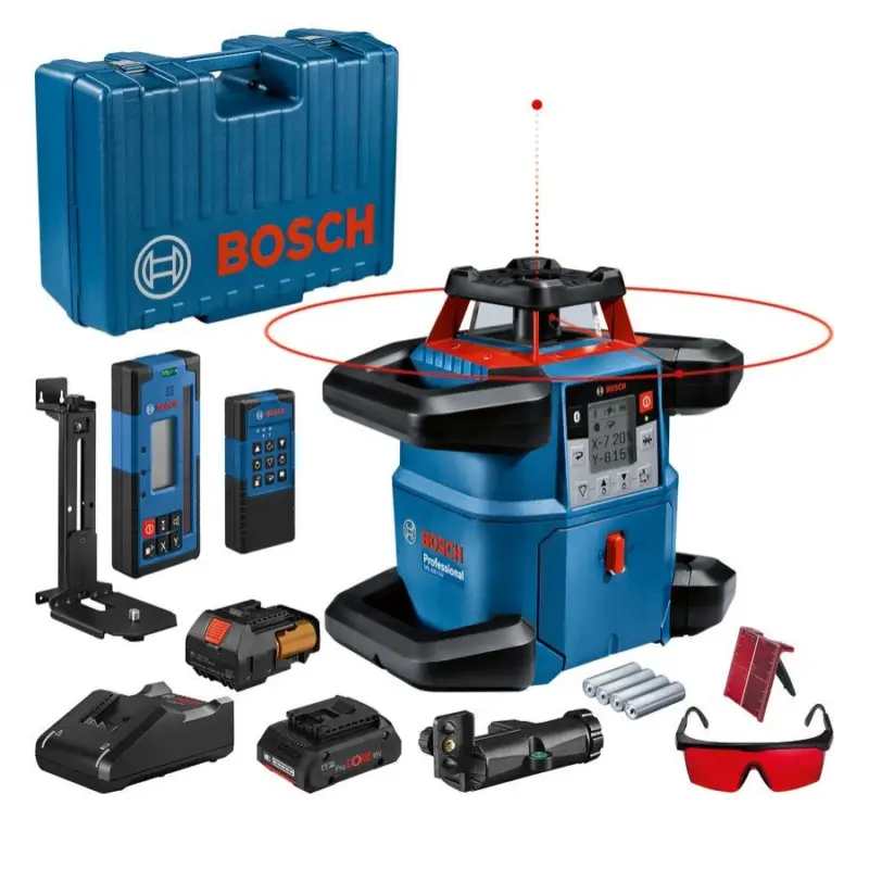 Bosch Blauw 0601061F00 GRL 600 CHV Professional Rotatielaser 18V 4.0 ProCore Authentiek