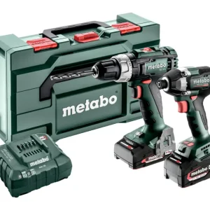 Flitsaanbieding Metabo 685194000 Combo Set 2.8.2 18V 4.0/2,0Ah Li-Ion - BS18L accuklopboor + SSD18 LT 200 BL Slagschroevendraaier