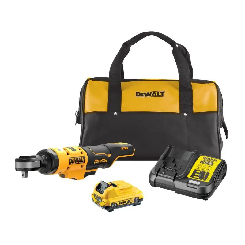 DeWalt DCF503D1-QW Accu Haakse ratelsleutel 3/8" 12V XR 1x 2Ah en lader in tas Brushless Dagaanbieding
