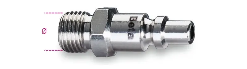 Aanbieding Beta 019160002 1916I 3/8-Insteeknippels Italiaans Profiel 3/8" Ø GAS BSP