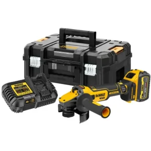 DeWalt DCG409VST1-QW Accu haakse slijper 18V 6.0Ah Flexvolt Advantage 125 mm met variabele snelheid Laatste Versie