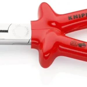 Gereduceerde Prijs Knipex 26 27 200 VDE Platspitse tang met zijsnijder 200 mm