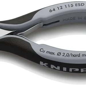 Shop Nu Knipex 64 12 115 ESD Elektronica-voorsnijtangen ESD 115 mm