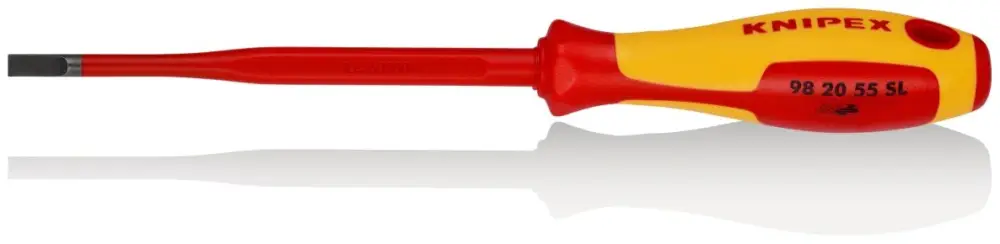 In De Mode Knipex 98 20 55 SL Schroevendraaier (Slim) voor sleufschroeven 5.5 mm