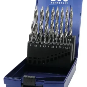 Bestseller Bohrcraft 12021330019 KG 10 Borenset HSS-G DIN 338 TURBO STEP in ABS-Box