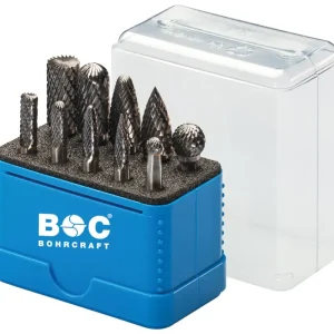 Bohrcraft 59011330011 HM-Freesstiftenset R10 Multibox vorm B/C/D/F/G 10-dlg Exclusieve Aanbieding