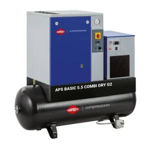 Airpress 362955 APS 5.5 Basic G2 Combi Dry Schroefcompressor 10 bar 5,5PK 400 Volt Luxe