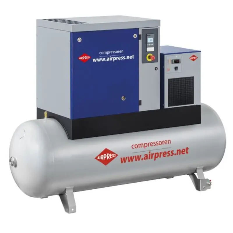 Airpress 364957 369957 Schroefcompressor APS 7.5 Basic Combi Dry 10 bar 7.5 pk/5.5 kW 690 l/min 500 l Betrouwbaar