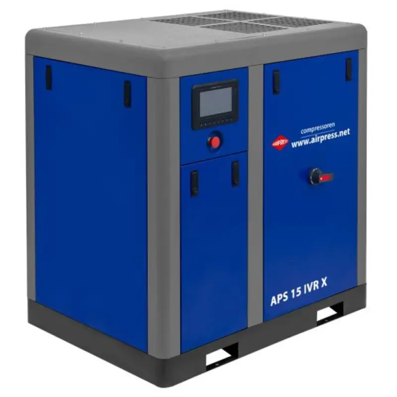 Airpress 369415-IVR Schroefcompressor APS 15 IVR X 10 bar 15 pk/11 kW 380-1410 l/min Modern
