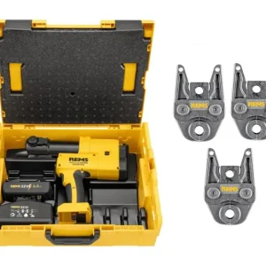Op = Op Rems 576036 R220 Akku-Press 22V ACC Connected SET V 15+22+28 Accuradiaalpersmachine in L-Boxx