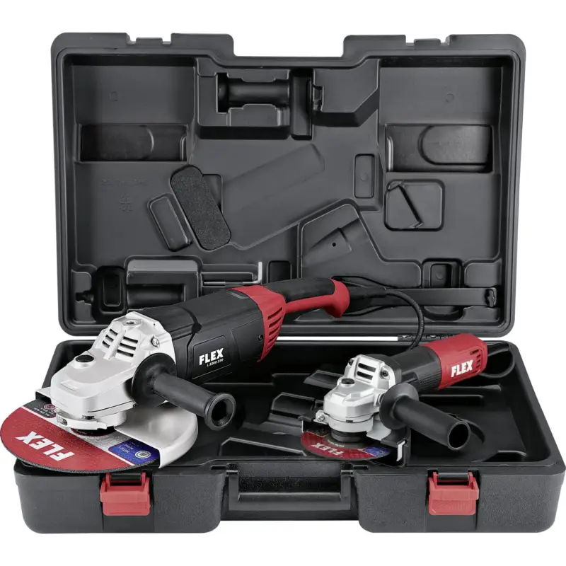 Origineel Flex-tools 533121 L 2200 230 + L 850 125 SET Haakse Slijper 230mm 2200W + 125mm 850W in koffer