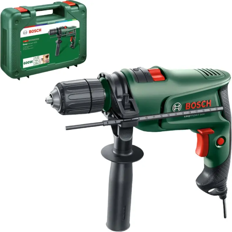 Bosch Groen 0603133000 EasyImpact 600 Klopboormachine in koffer Finale Uitverkoop