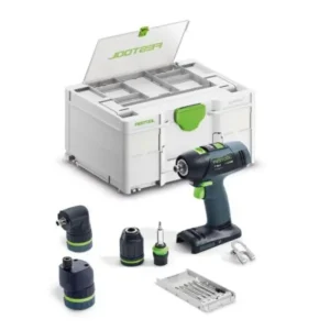 Festool 578828 T18+3 Basic-Set Accu-schroefboormachineset excl. accu en lader in koffer Topkwaliteit