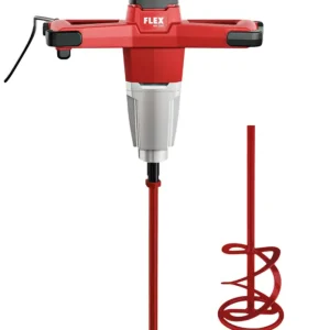 Beperkte Voorraad Flex-tools 535187 MXE 1000 & HP2 120 Mengmachine set 1010 watt incl. spiraalmengstaaf HP2 120